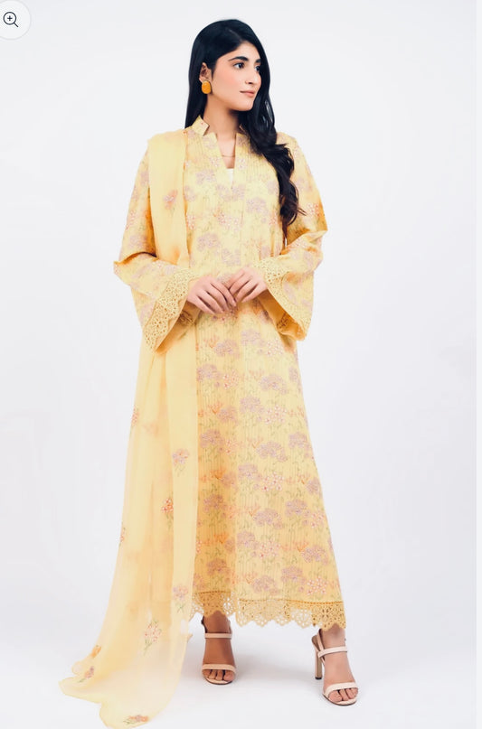Same as bareeze emb lawn 3pc with chiffon dupatta