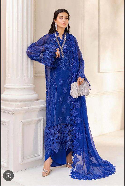 Same as maria b formal 3pc suit chiffon unstitch