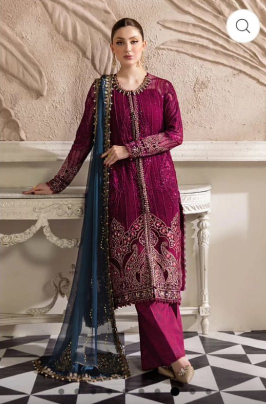 Same as maria b formal 3pc suit chiffon unstitch