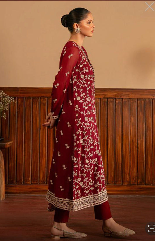 Cross stitch formal 3pc suit chiffon