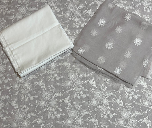 Khoobsurat emb 3pc suit swiss lawn