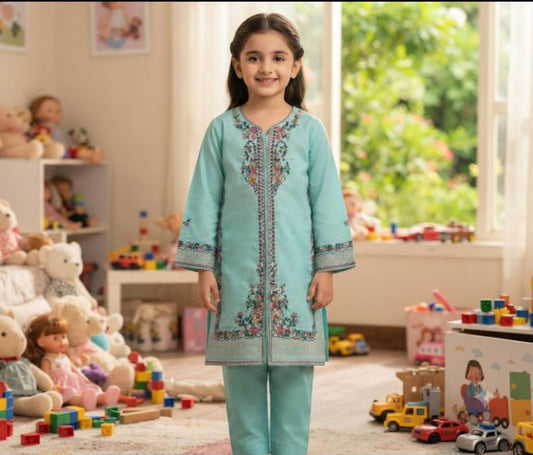 Shahana kids emb cotton 2pc
