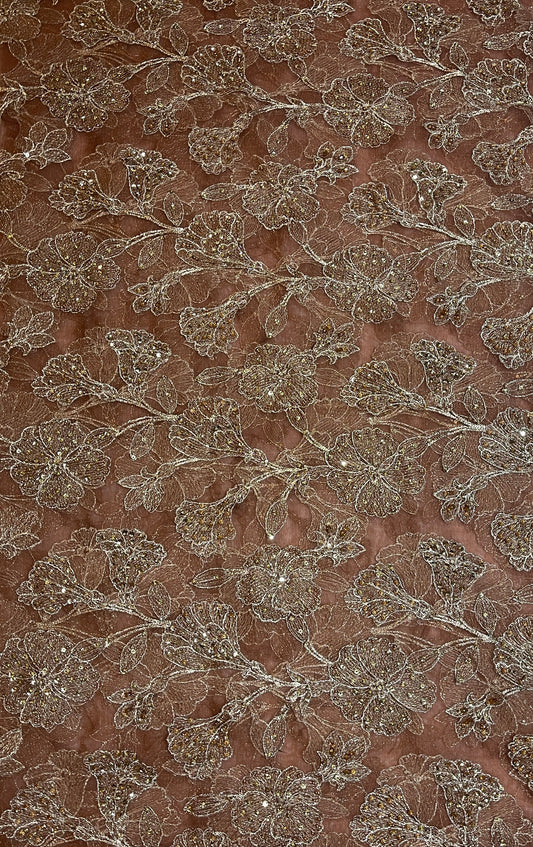 Bareeze formal net 2pc shirt dupatta