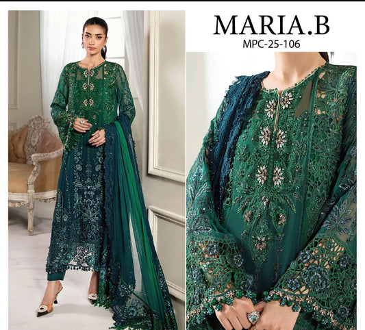 Same as Maria B formal 3pc suit chiffon Advance Booking & Advance payment