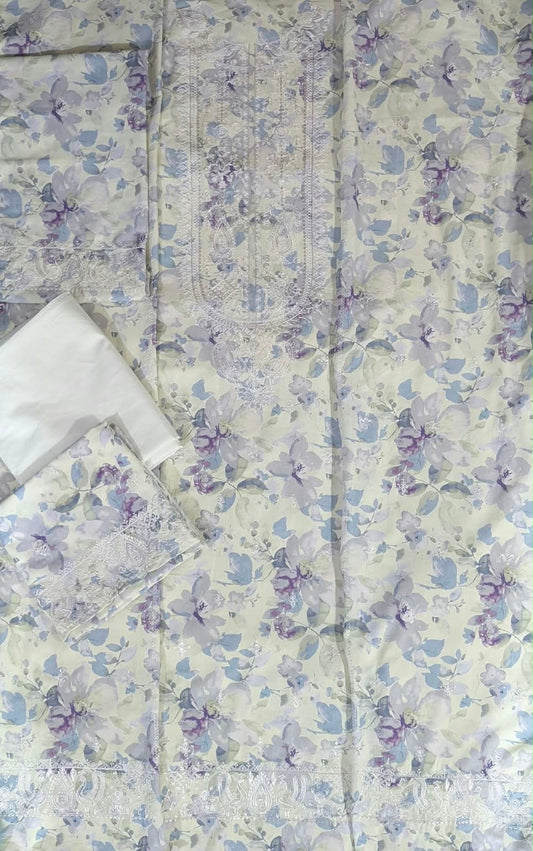 Cross stitch emb lawn 2pc