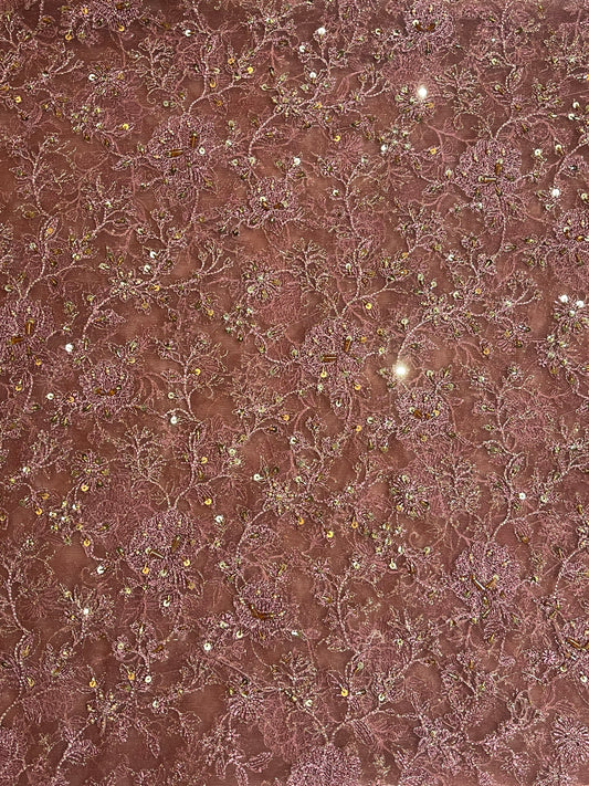 Bareeze formal net 2pc shirt dupatta