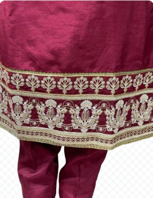 Sapphire formal emb silk 2pc