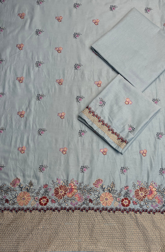 Cross stitch emb Khaddar 2pc