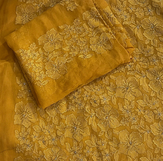 Bareeze china pure crinkle chiffon 2pc shirt dupatta