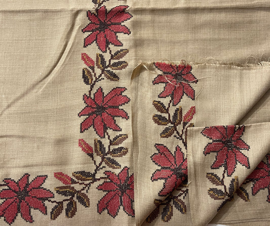 Pashmina wool emb shawl