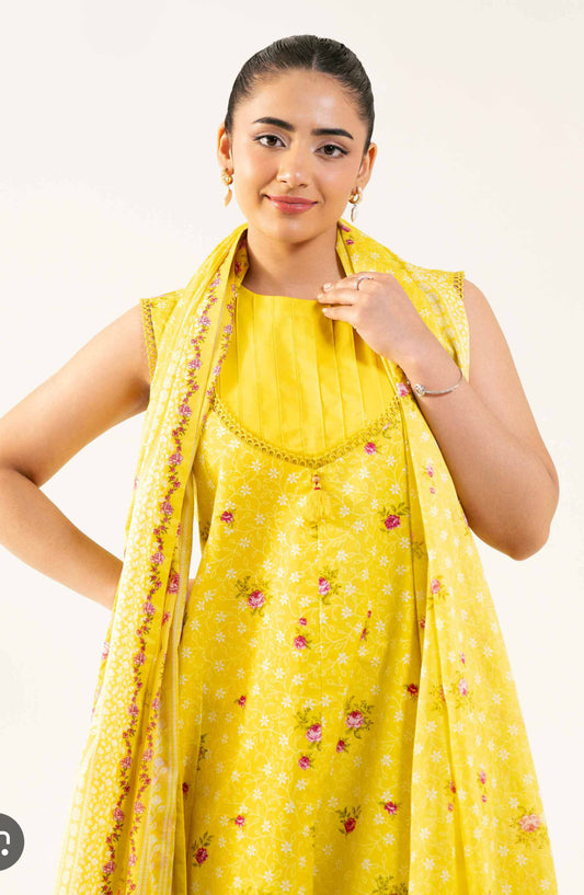 Nishat printed lawn 2pc shirt trouser