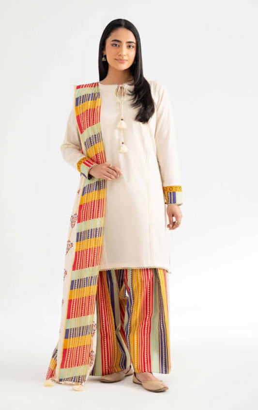 Nishat printed cotton 3pc with voile dupatta