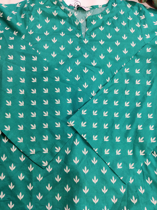 Sapphire printed lawn shirt