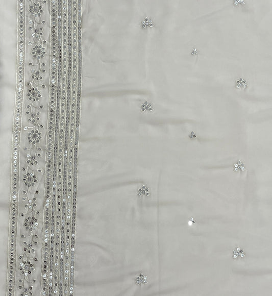 Cross stitch formal shirt chiffon with slip