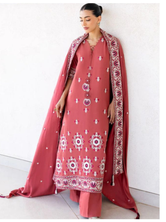 Cross stitch emb 3pc suit linen