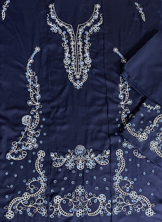 Cross stitch emb khaddar 2pc unstitch