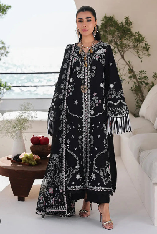 Same as qalamkar emb lawn 3pc with cotton net dupatta unstitch