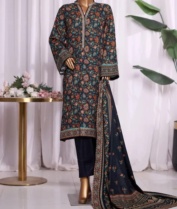 Binsaeed printed Khaddar 3pc