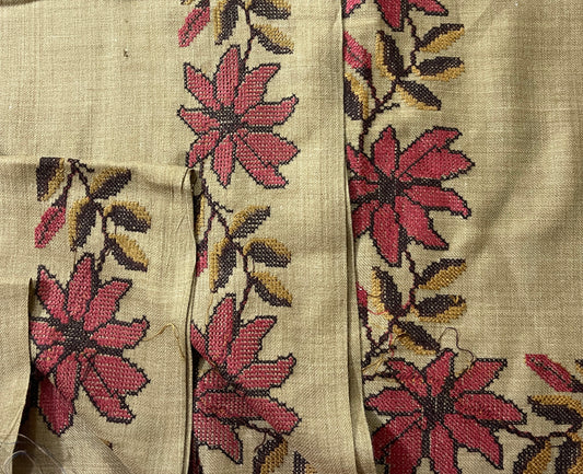 Pashmina wool emb shawl