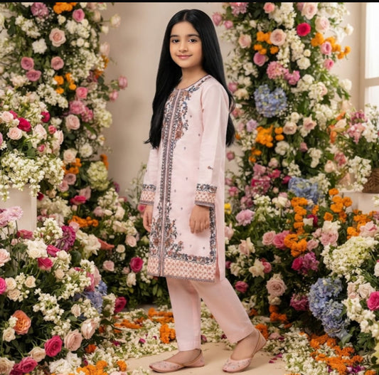 Shahana kids emb cotton 2pc