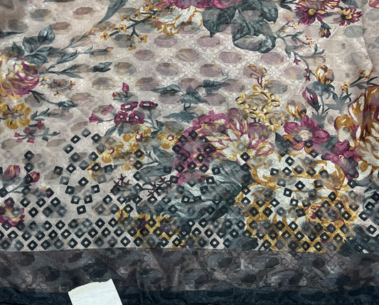 Sapphire printed net jaquard dupatta