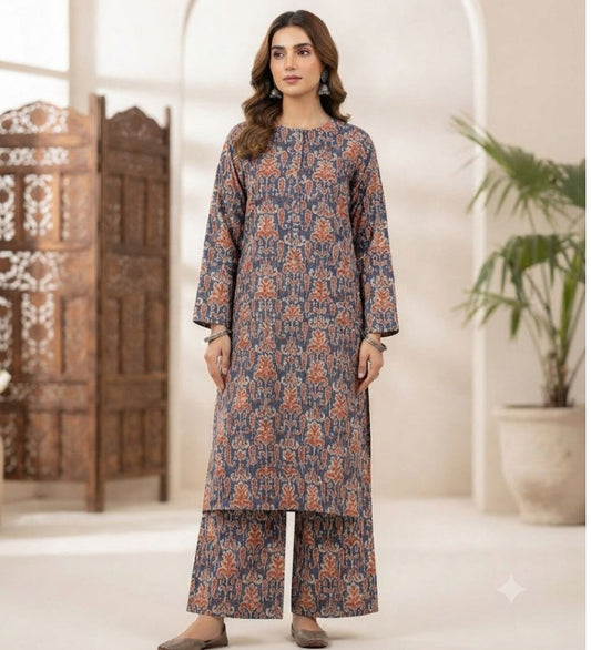 Kayseria printed khadar 2pc