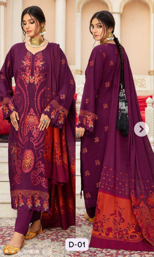 Husn e Jahan luxury swiss wool winrer collection