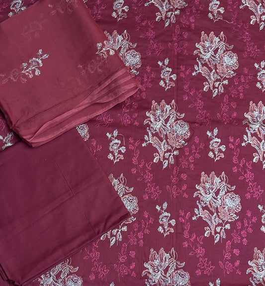 Same as bareeze emb lawn 3pc with chiffon dupatta