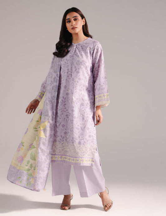Sapphire emb zari lawn shirt chest 19 length 42