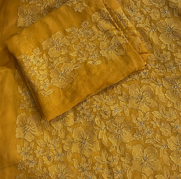 Bareeze china pure crinkle chiffon 2pc shirt dupatta