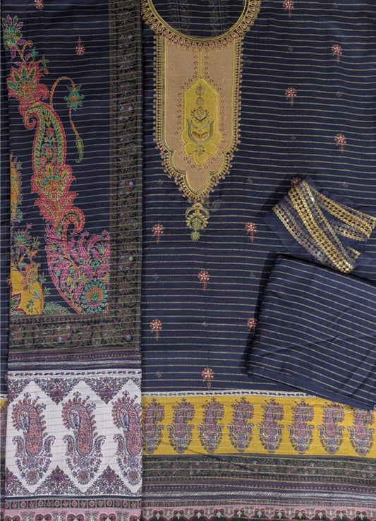Gul Ahmed emb winter 3pc unstitch