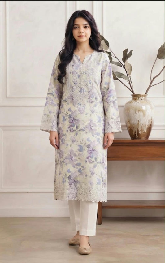 Cross stitch emb lawn 2pc