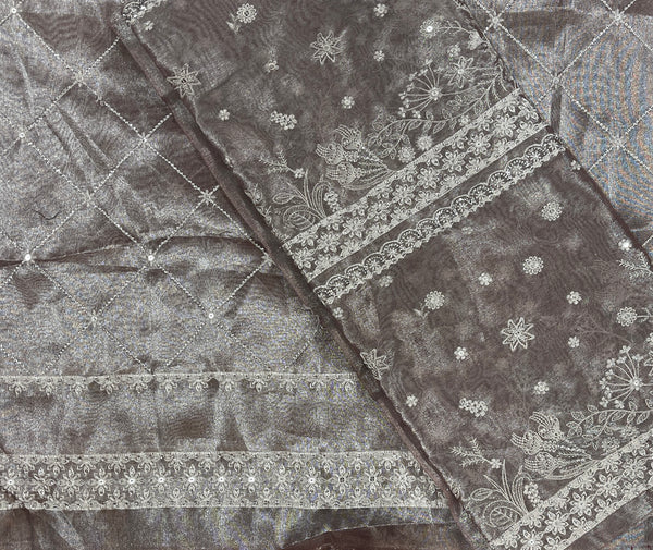 Cross stitch formal zaree dupatta