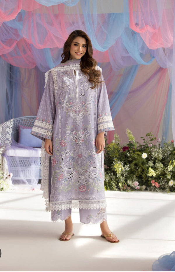 Same as sobia nazir emb 3pc suit lawn with manar dupatta