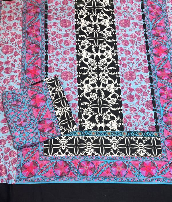 Ethnic allover 2pc suit khadar