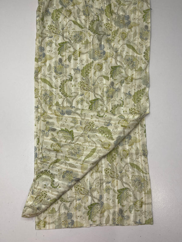 Ethnic printed slub cotton capri