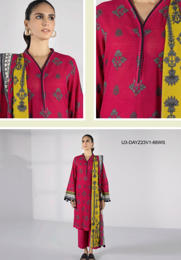 Sapphire printed lawn 3pc