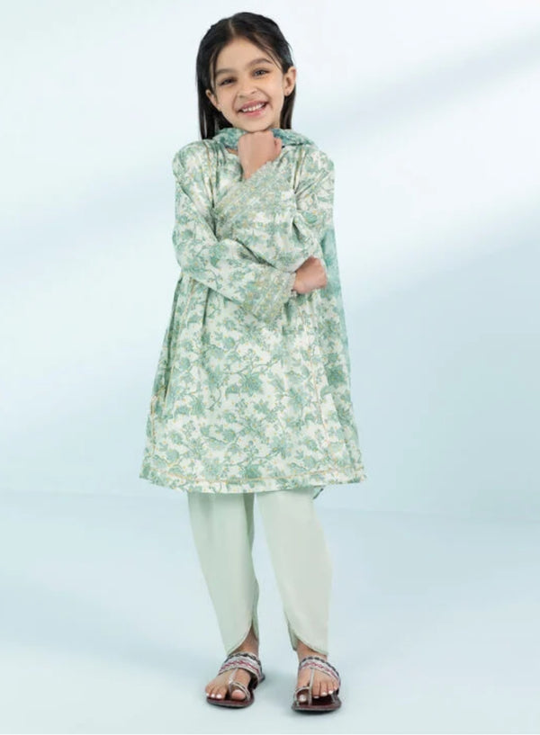 Sapphire emb kids rawsilk 2pc