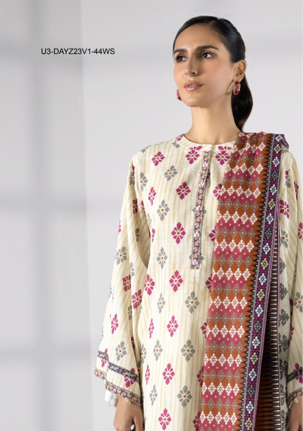 Sapphire printed lawn 3pc