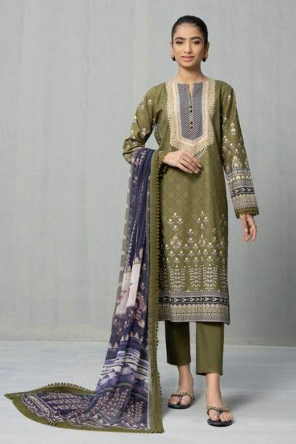 Sapphire printed lawn 3pc