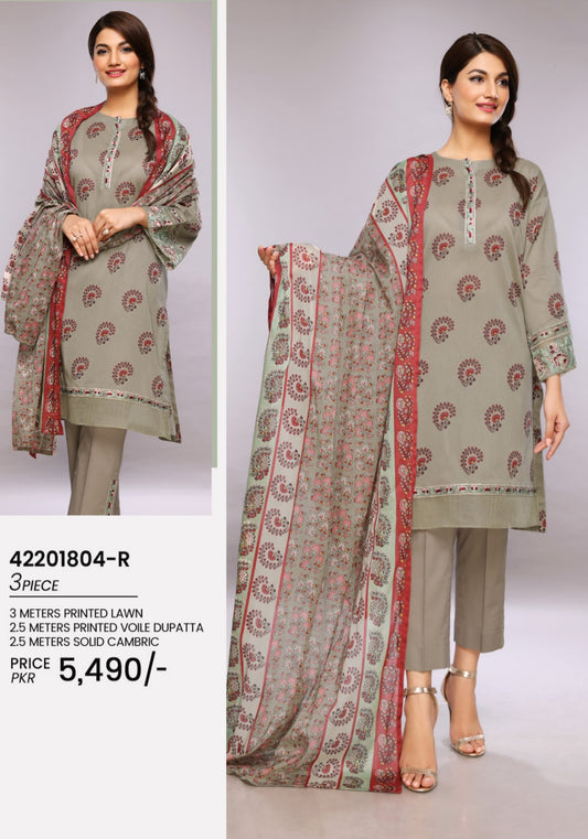 Nishat printed lawn 3pc