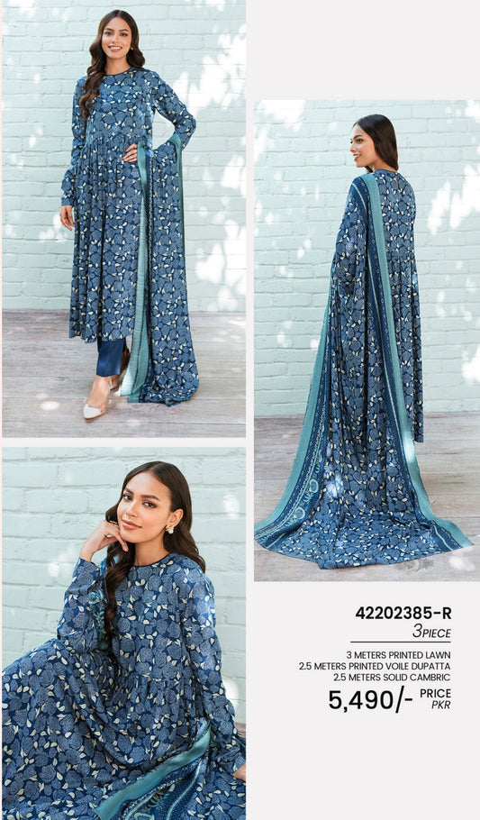Nishat printed lawn 3pc