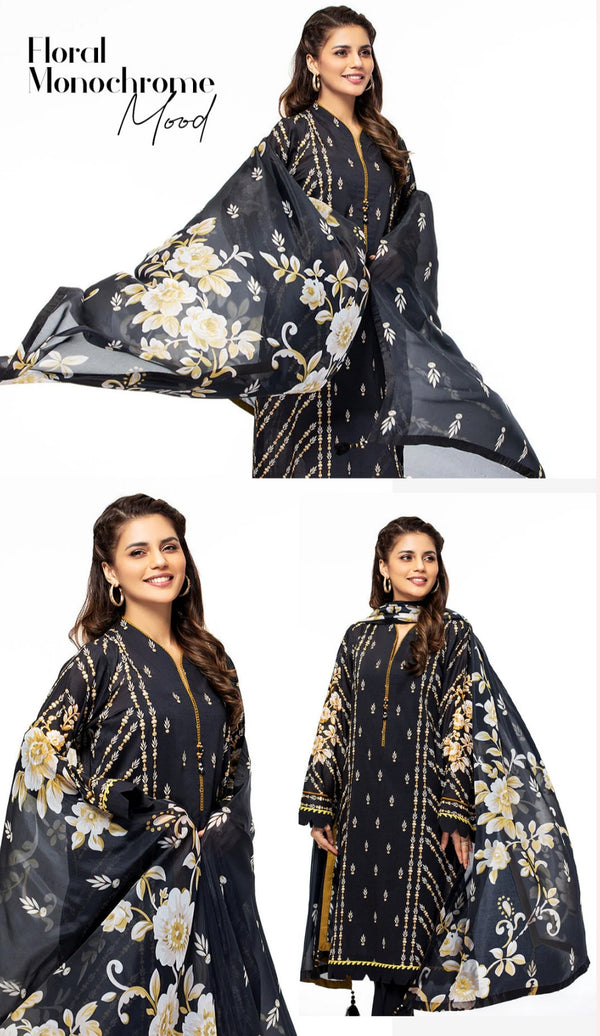 Nishat printed lawn 3pc