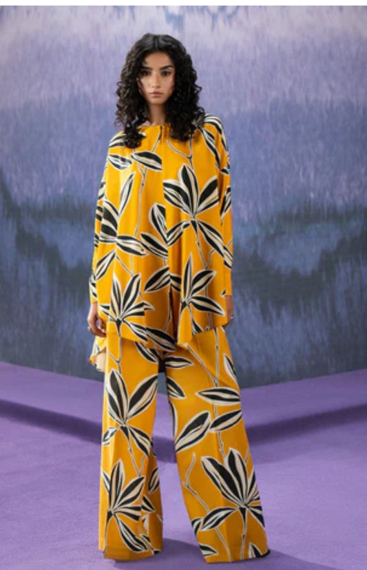 Sapphire printed cotton plazo