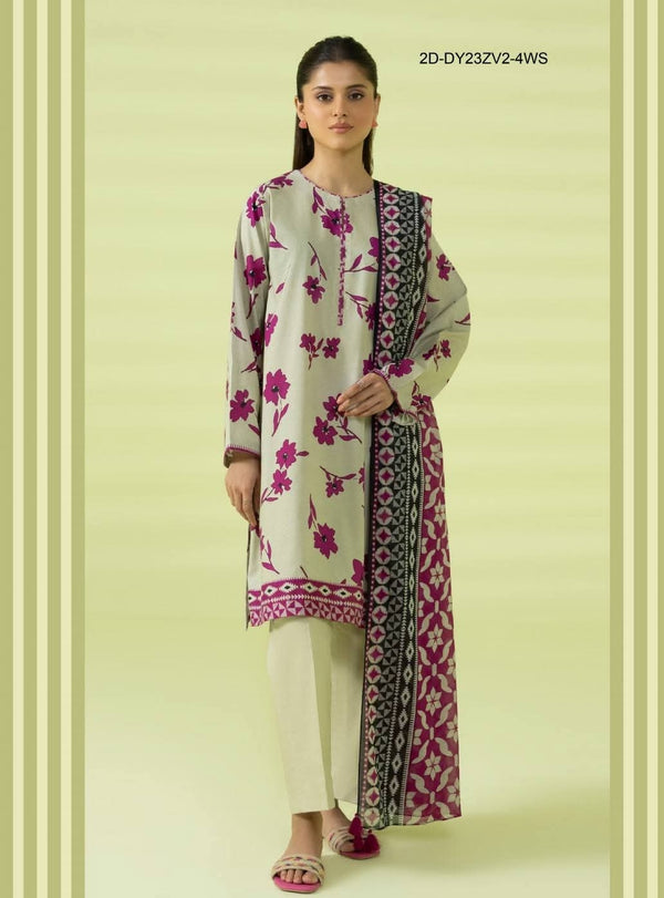 Sapphire printed lawn 3pc